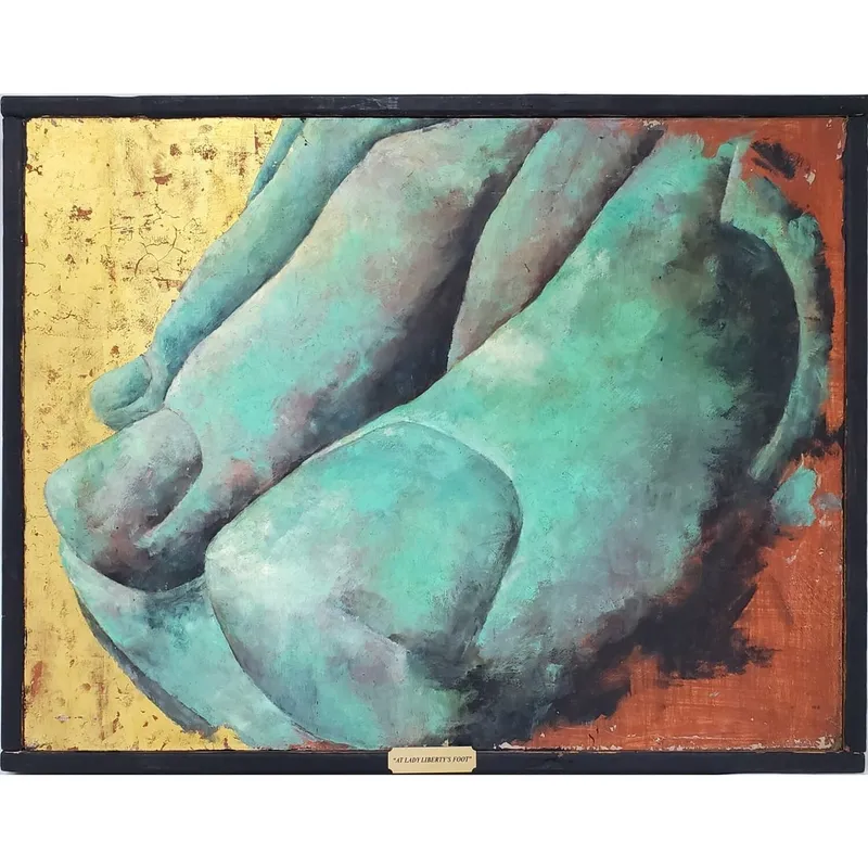 Signed Painting Oil on Board "Toes As Icon" from auction in East Meadow, New York — image 14