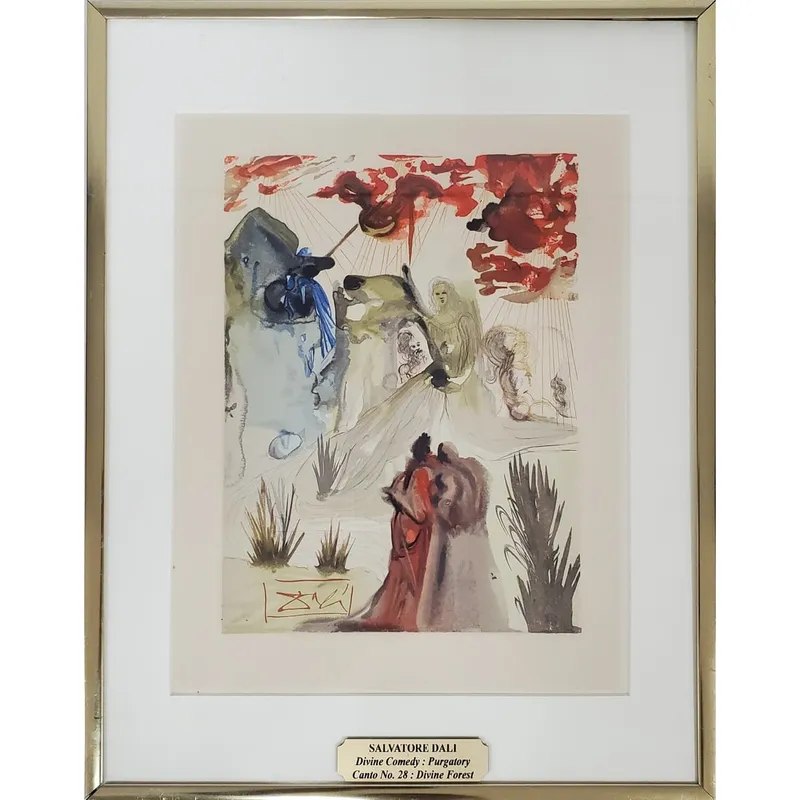 Salvador Dali, Spanish (1904-1909) Vintage Print from auction in East Meadow, New York — image 16