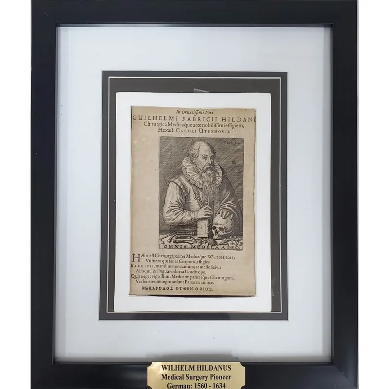 Antique German Engraving of Wilhelm Fabry from auction in East Meadow, New York — image 27