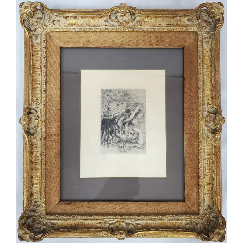 Pierre Auguste Renoir, French (1841-1919) Etching from auction in East Meadow, New York — image 37