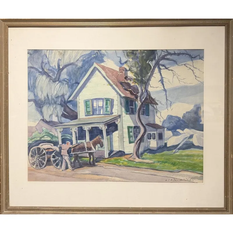 Alfred Van de Velde, Belgian (1889-1985) Painting from auction in East Meadow, New York — image 47