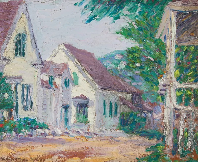 Morris Hall Pancoast "On Rocky Neck" Oil Painting from auction in St. Paul, Minnesota — image 3