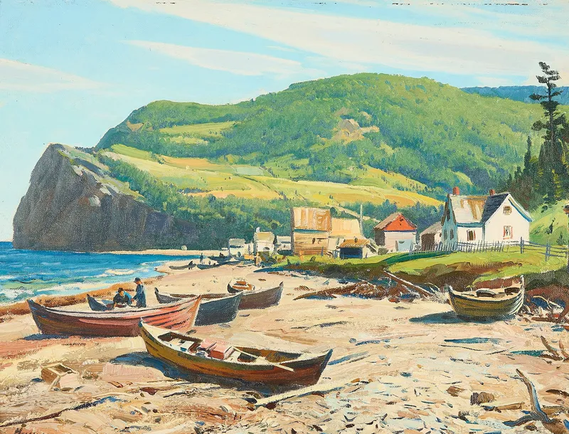 Ogden Minton Pleissner "On the Shore" Painting from auction in St. Paul, Minnesota — image 13