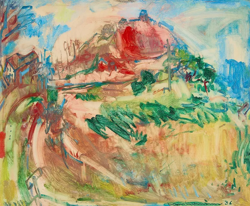 Hans Hofmann Expressionist Landscape Painting from auction in St. Paul, Minnesota — image 14