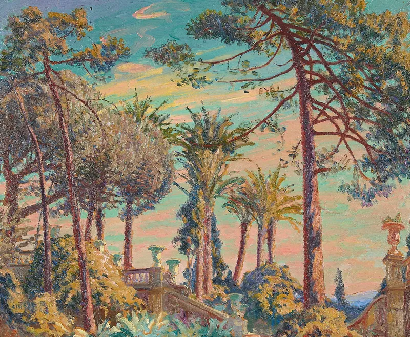 William Horton "Outside Naples" Landscape Painting from auction in St. Paul, Minnesota — image 18