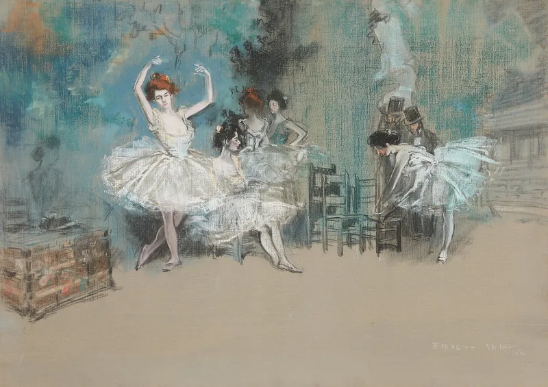 Everett Shinn "Ballet Dancers" Pastel 1911 from auction in St. Paul, Minnesota — image 21