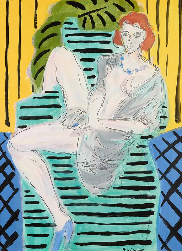 de Hory "Woman in Armchair" Aft. Matisse Gouache from auction in St. Paul, Minnesota — image 26