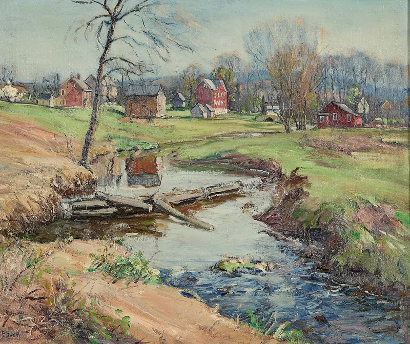 Walter Emerson Baum "Saucon" Painting from auction in St. Paul, Minnesota — image 33