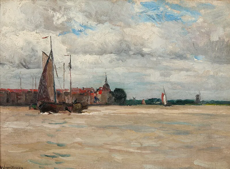 Charles Woodbury Seascape Oil on Canvas Painting from auction in St. Paul, Minnesota — image 37