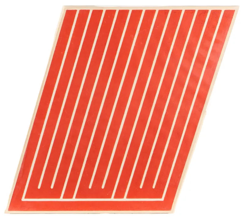 Donald Judd II-L Cadmium Red Parallelogram Woodcut from auction in St. Paul, Minnesota — image 29