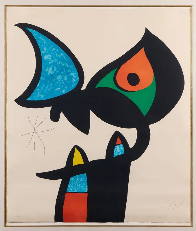 Joan Miro "Plate VI - Espriu-Miro" Etching 1975 from auction in St. Paul, Minnesota — image 45