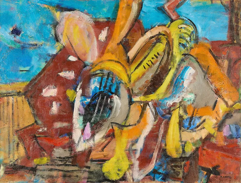 Kappel Abstract Still Life Oil Painting from auction in St. Paul, Minnesota — image 14