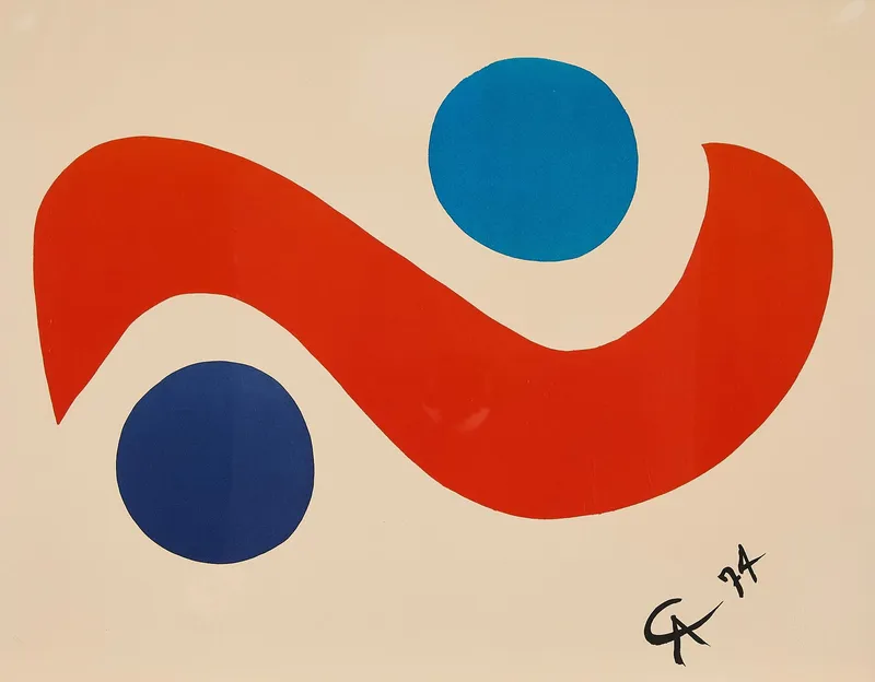 Alex Calder "Skybird" Serigraph 1975 from auction in St. Paul, Minnesota — image 33