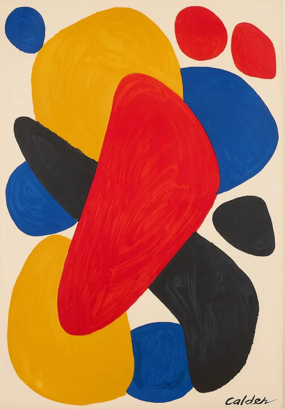 Alex Calder "Boomerang" Screenprint 1974 from auction in St. Paul, Minnesota — image 32