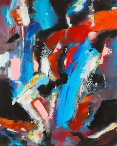 Dale Laun Abstract Acrylic on Canvas Painting