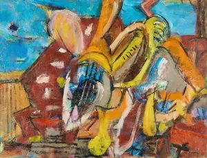 Kappel Abstract Still Life Oil Painting