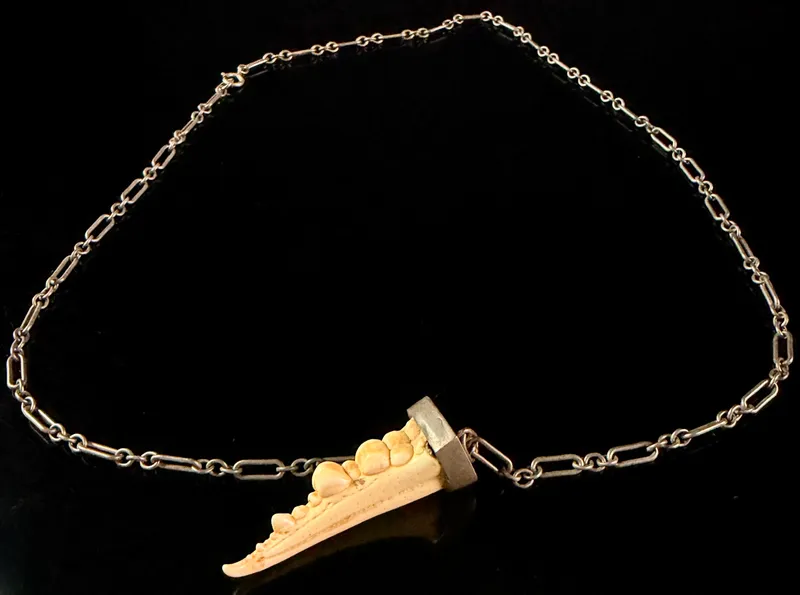 Sterling Silver Victorian Crab Claw Pendant Necklace from auction in Campbell, New York — image 25