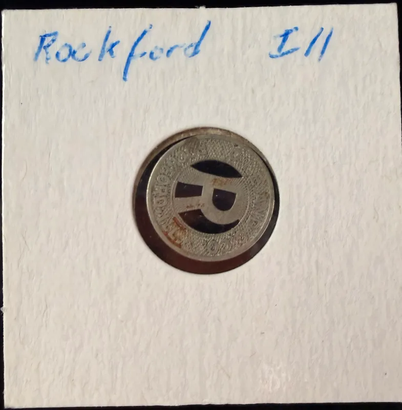 US Rockford, IL Transportation Token, White Metal from auction in Campbell, New York — image 30