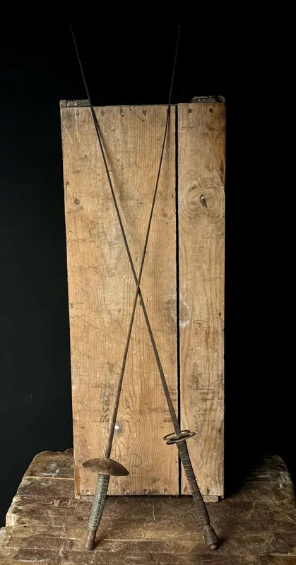 A Pair of French 19th Century Fencing Foils by Coulaux and Cie, Klingenthal from auction in Campbell, New York — image 41