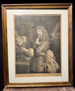 Antoine Masson after Nicolas Mignard Henri de Lorraine Comte d Harcourt Le Cadet a la Perle Engraving 1667