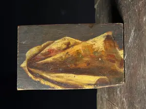 William Henry Yates, Drapery Study, Oil on Panel