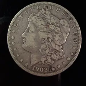 1902 United States Morgan Silver Dollar Philadelphia Mint 90 Percent Silver