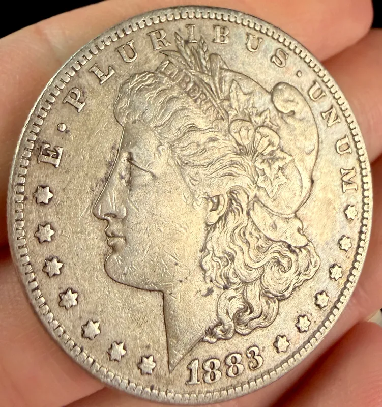 1883 US Morgan Silver Dollar from auction in Campbell, New York — image 27