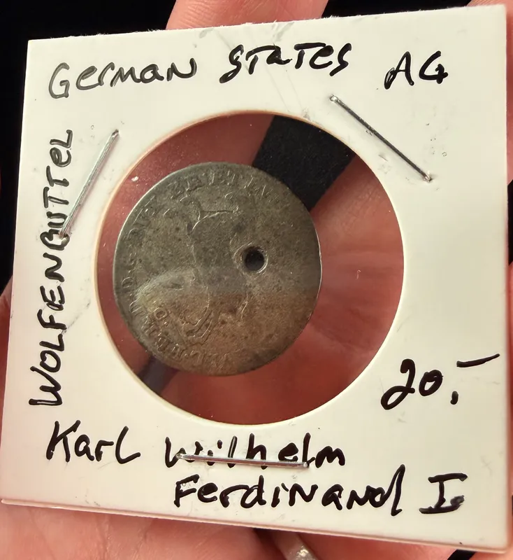 German States Brunswick-Wolfenbüttel Silver 2/3 Thaler Coin, Karl Wilhelm Ferdinand, 1786 from auction in Campbell, New York — image 38