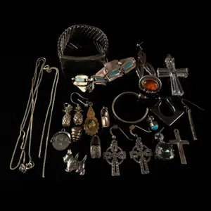 A Collection of Sterling Silver and Mixed Metal Jewelry
