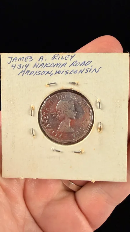 1953 CA Five-Cent Coin Struck on Straight Clipped Planchet from auction in Campbell, New York — image 18