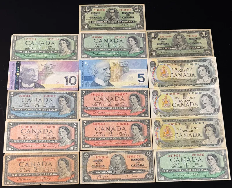 A Collection of CA Banknotes including 1937, 1954, 1973, and 2001-2006 Series from auction in Campbell, New York — image 22