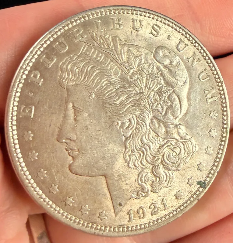 1921 US Morgan Silver Dollar, Philadelphia Mint from auction in Campbell, New York — image 33