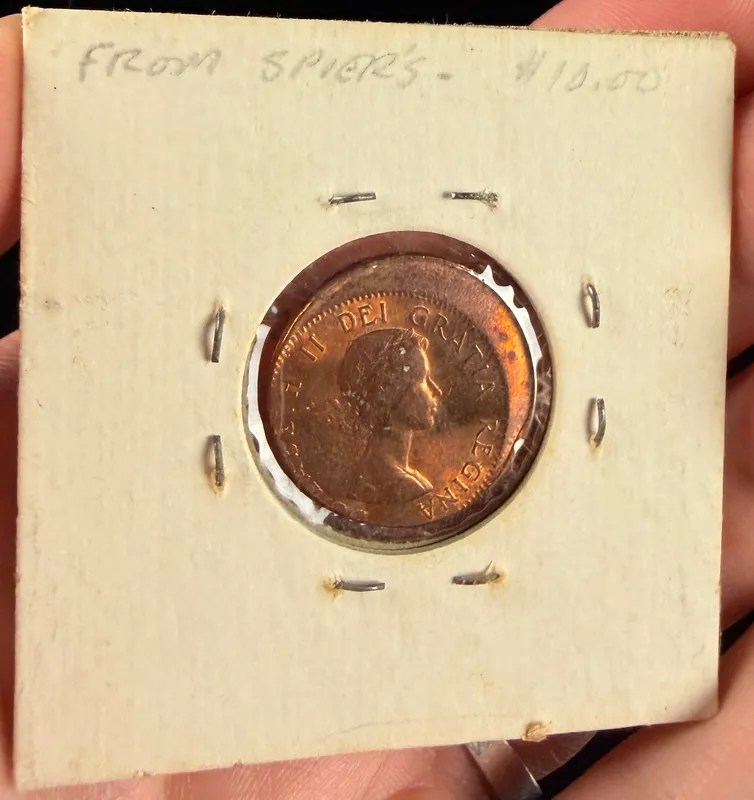 1960 CAN 1 Cent Off-Center Strike Mint Error from auction in Campbell, New York — image 34