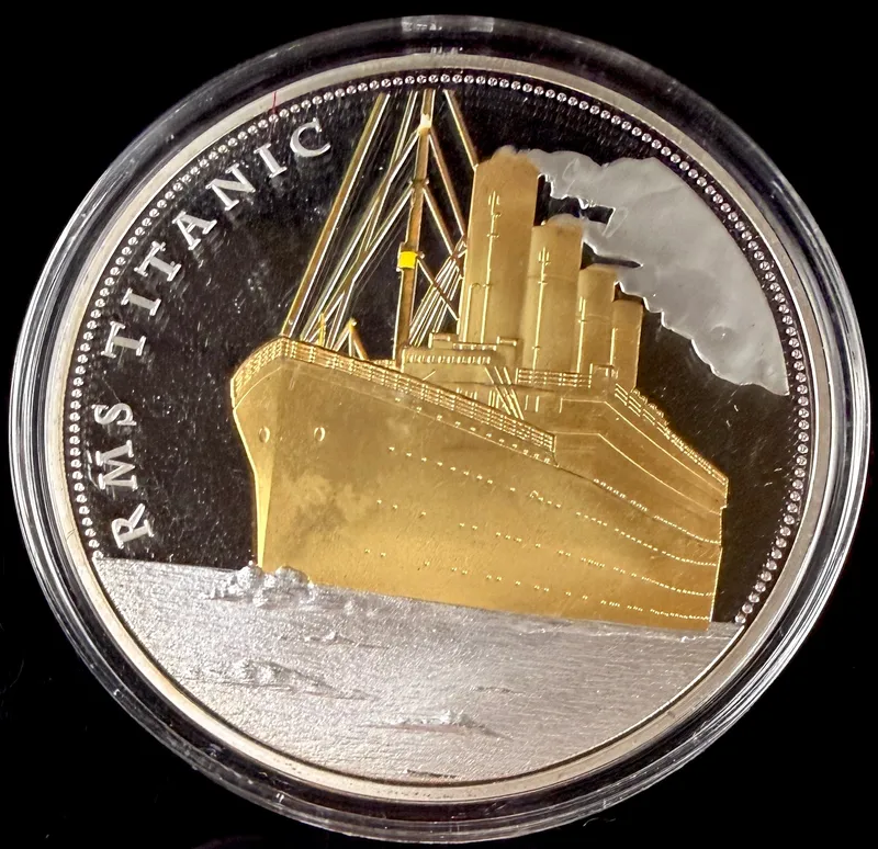 American Mint 2012 RMS Titanic 100th Anniversary 70mm Commemorative Medallion from auction in Campbell, New York — image 41