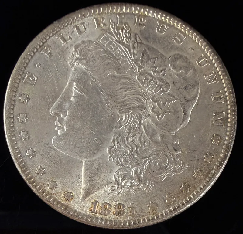 1881 US Morgan Silver Dollar Philadelphia Mint from auction in Campbell, New York — image 48