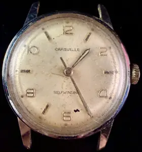 Vintage 1964 Caravelle Selfwinding Wristwatch Head 30mm