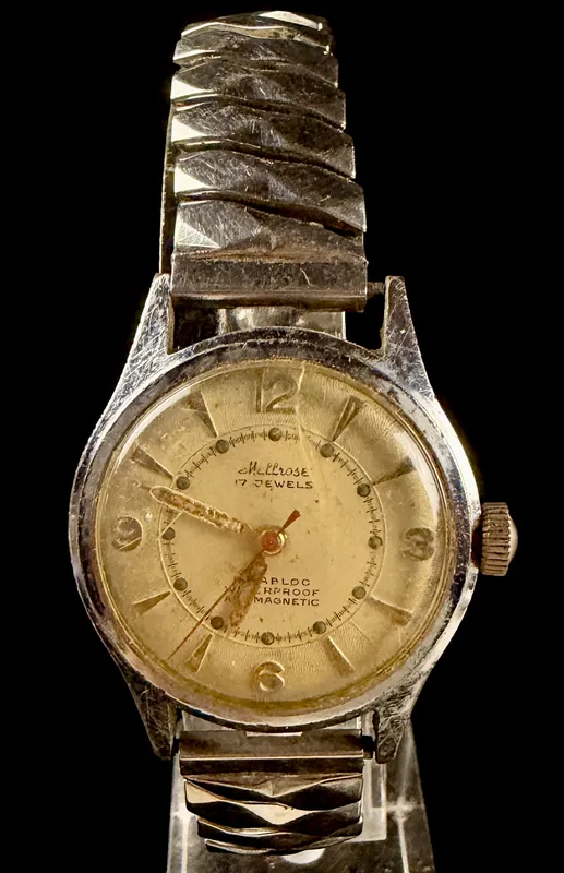 Mellrose 17 Jewel Swiss Manual Wind Men's Wristwatch from auction in Campbell, New York — image 23