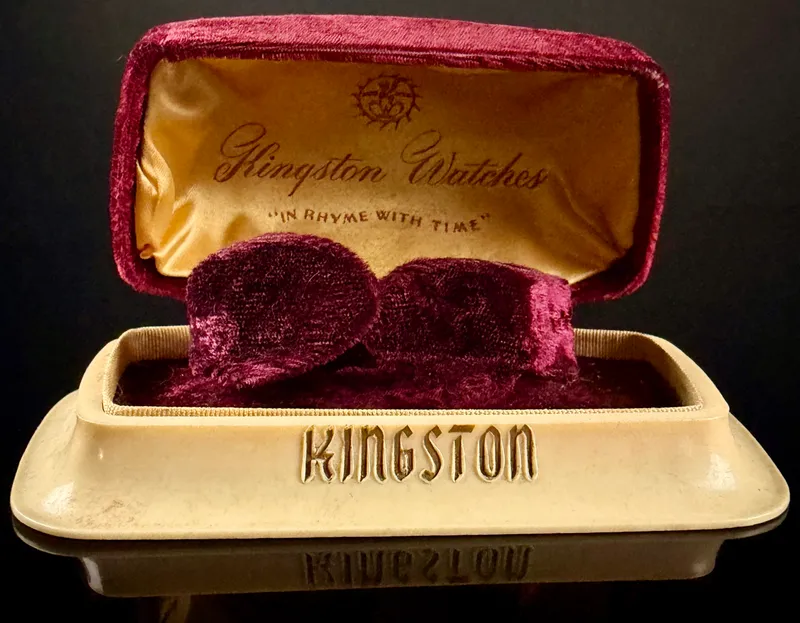 Vintage Kingston Watches Art Deco Style Presentation Box from auction in Campbell, New York — image 30