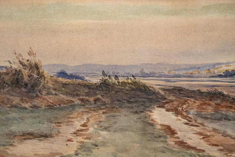 Paul Jaubert, French Landscape Signed Watercolor Painting - No Reserve from auction in Kingston, New York — image 6