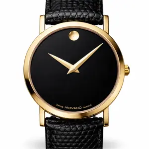 Movado 14K Gold Iconic Design "Museum" Wristwatch - No Reserve