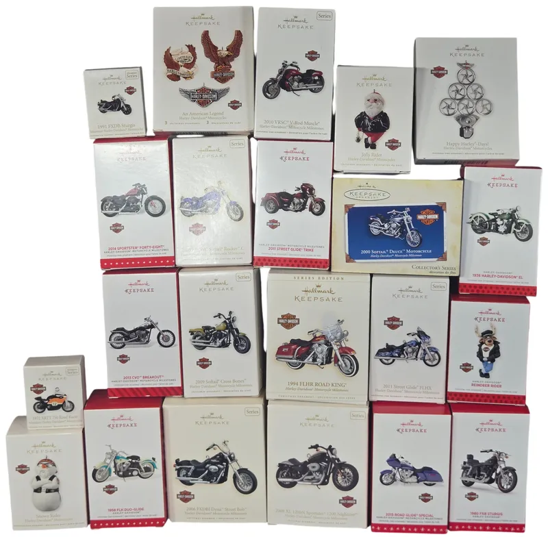 Twenty-Two Hallmark Keepsake Harley-Davidson Christmas Ornaments in Original Boxes from auction in Lancaster, Ohio — image 30