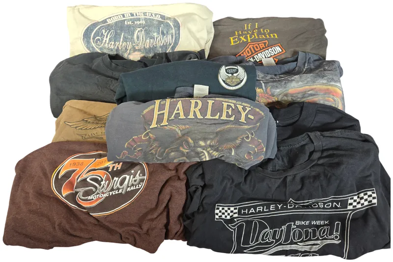 Ten Harley-Davidson and Motorcycle Themed T-Shirts and Tank Tops from auction in Lancaster, Ohio — image 48