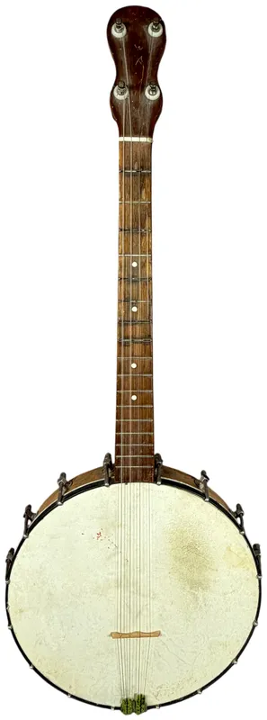 Vintage 17 Fret 4 String Tenor Banjo with Birdseye Maple Neck from auction in Lancaster, Ohio — image 13