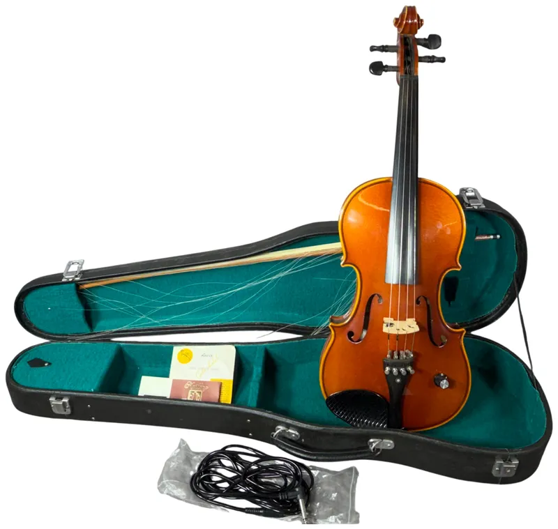 Alvarez Artist Electric-Acoustic Violin with Case and Accessories from auction in Lancaster, Ohio — image 20