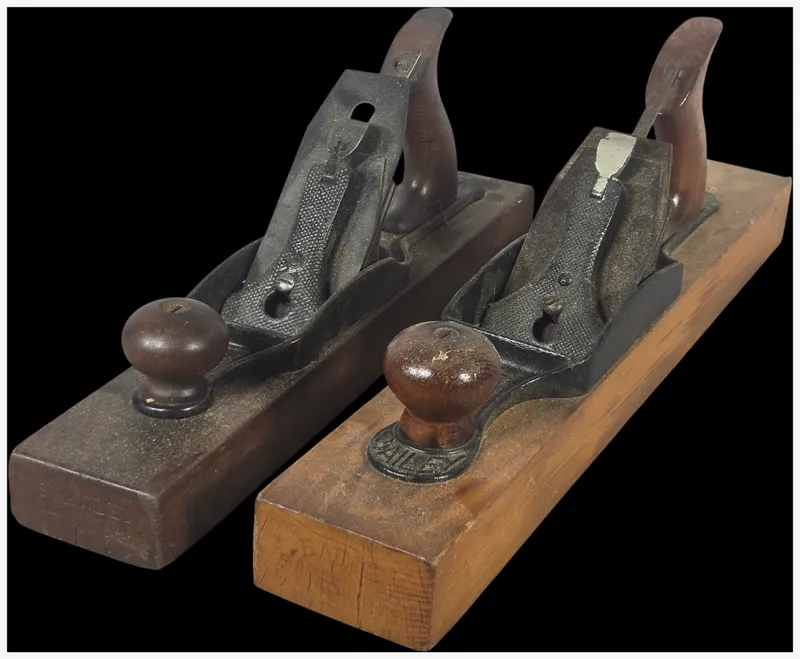 A Pair of Vintage Stanley Bailey No. 27 Transitional Jack Planes from auction in Lancaster, Ohio — image 7