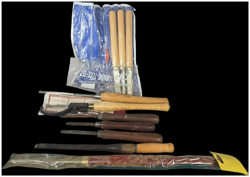 An Assortment of Woodturning Lathe Tools Including Robert Sorby Pinnacle and Pittsburgh from auction in Lancaster, Ohio — image 19