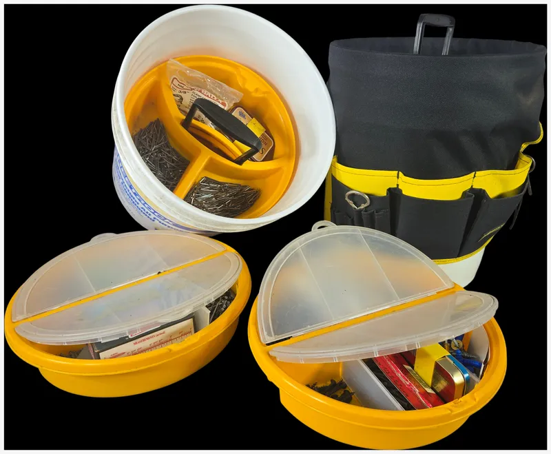 A Bucket Boss Storage and Organization System for 5-Gallon Buckets with Assorted Fasteners from auction in Lancaster, Ohio — image 37