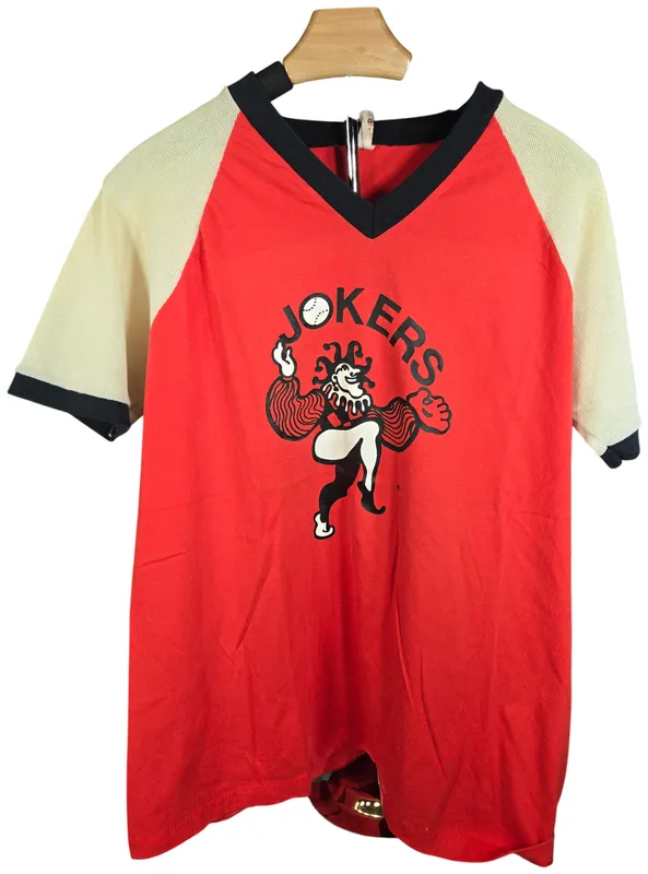 Alleson Vintage Jokers Jester Mascot Baseball Style Jersey Number 5 from auction in Lancaster, Ohio — image 18