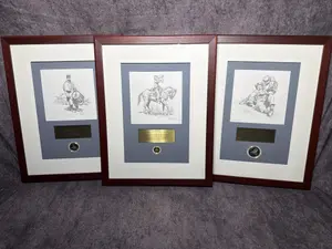Three US 1995 Civil War Battlefield Commemorative Coins in Don Troiani Framed Presentations