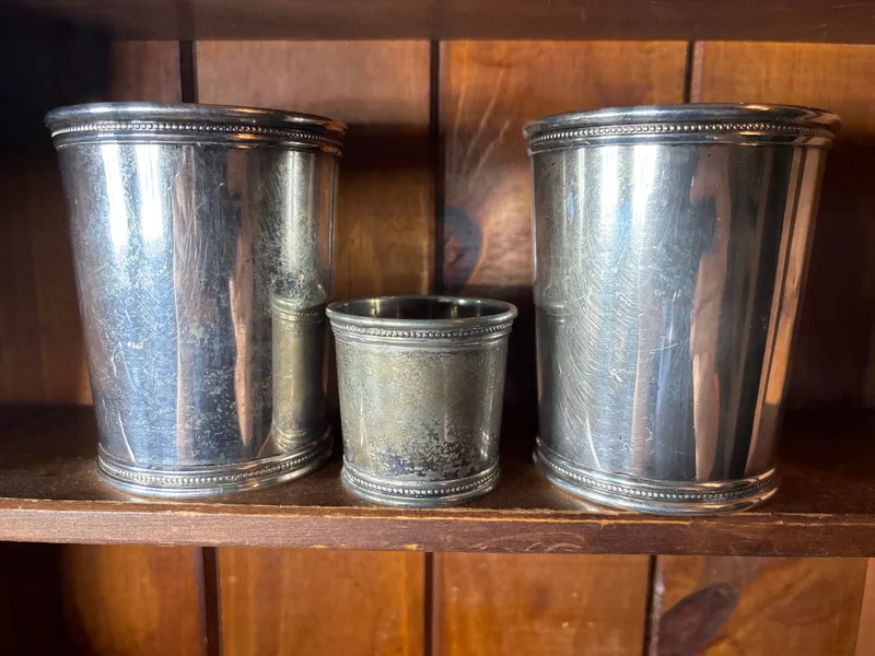 A Trio of Mark J. Scearce Sterling Silver Mint Julep Cups from auction in Lancaster, Ohio — image 10